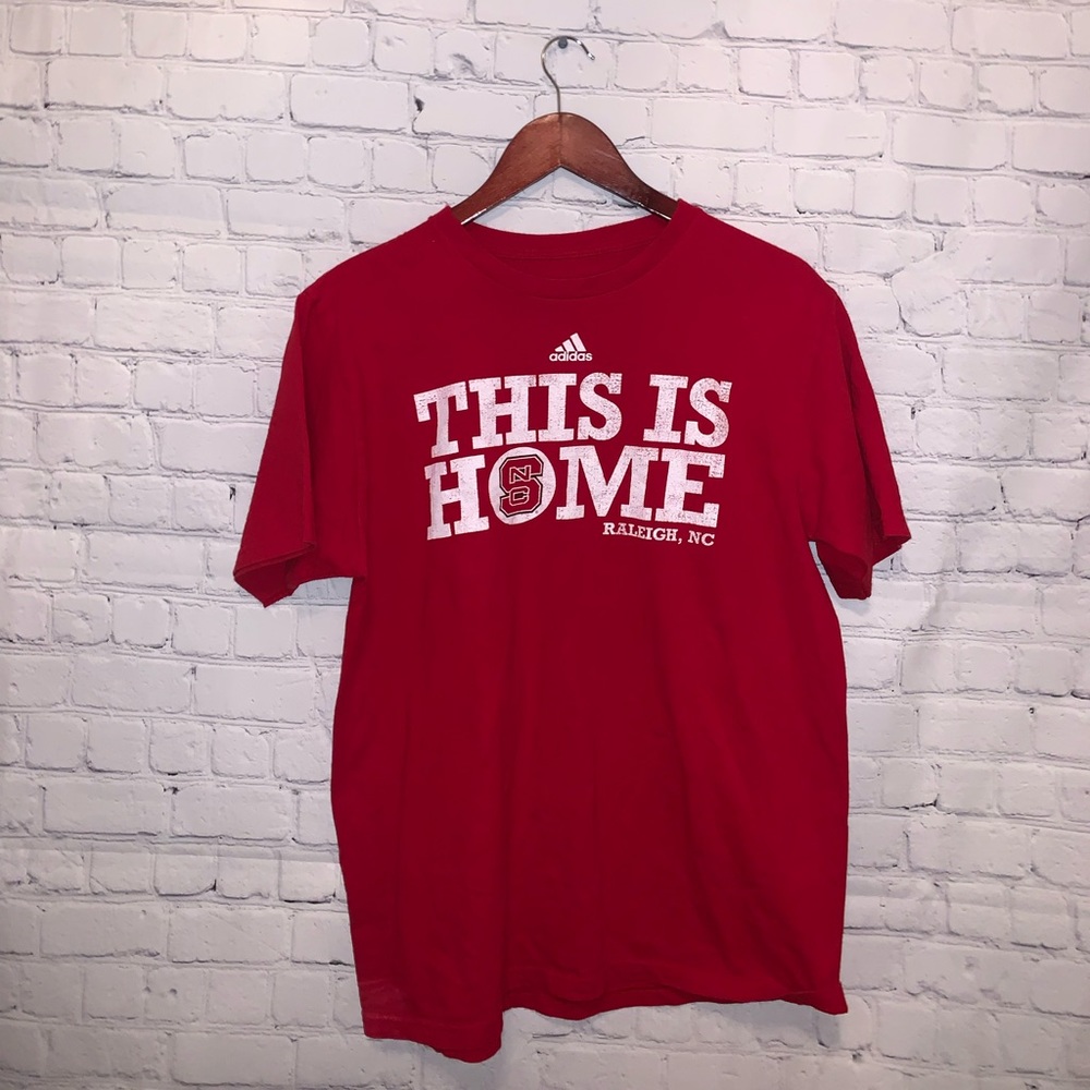 Adidas NC State Red & White Shirt size L - Picture 2 of 9